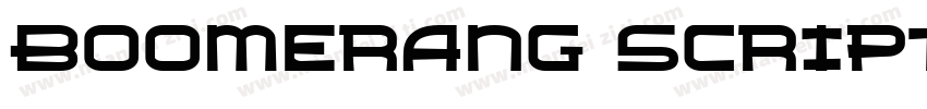 Boomerang Script RegularVersion字体转换